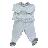 Isabel & Martinez Completo 2 Pezzi Shirt-Ghettina Tinta Unita per Neonata IM25N436 BIANCO ISABEL & MARTINEZ 