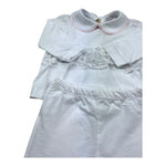 Isabel & Martinez Completo 2 Pezzi Shirt-Ghettina Tinta Unita per Neonata IM25N436 BIANCO ISABEL & MARTINEZ 