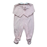 Isabel & Martinez Tutina Manica Lunga Tinta Unita con Brillantini per Neonata IM25N455 ROSA ISABEL & MARTINEZ 