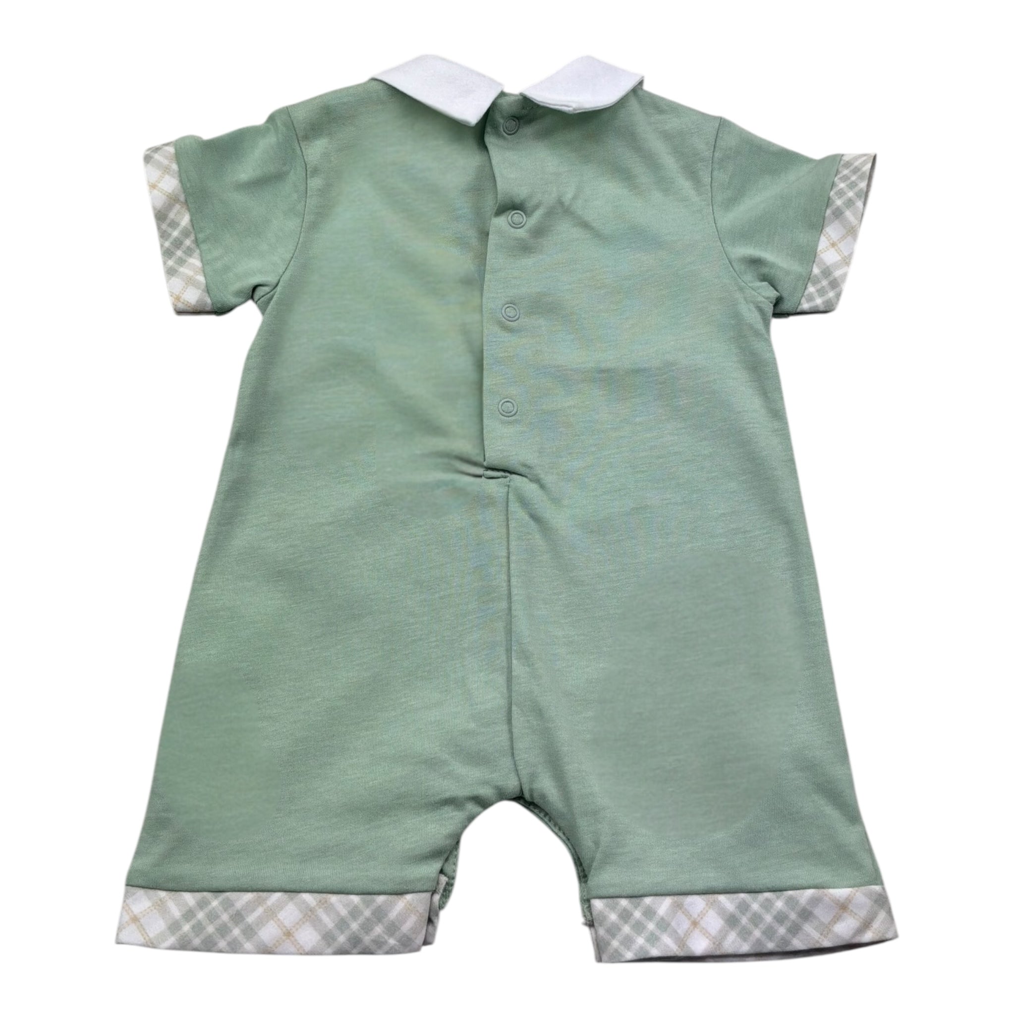 Isabel & Martinez Pagliaccetto Mezza Manica Tinta Unita per Neonato IM25N473 VERDE ISABEL & MARTINEZ 