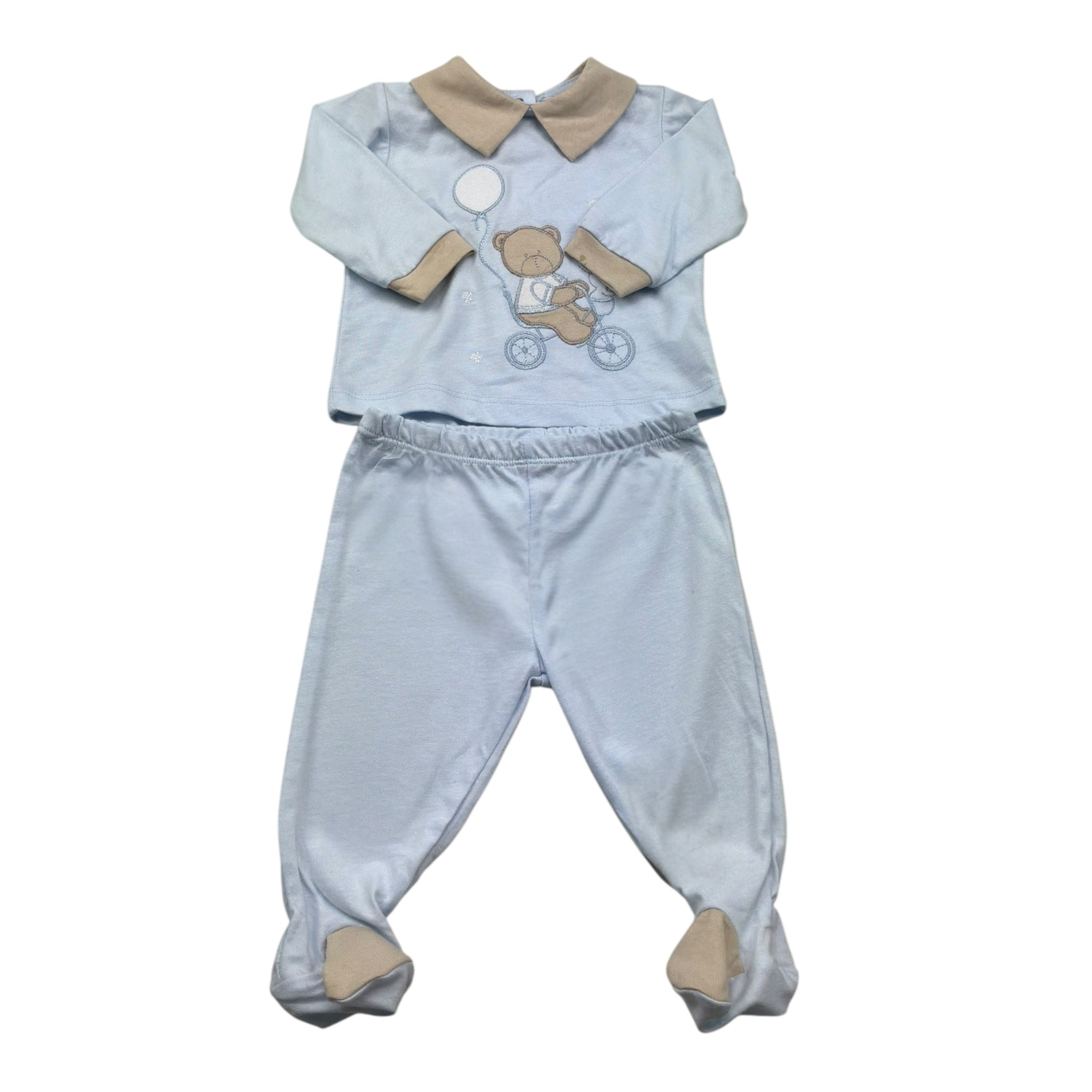 Isabel & Martinez Completo 2 Pezzi Shirt-Ghettina per Neonato IM25N479 AZZURRO ISABEL & MARTINEZ 