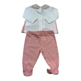 Isabel & Martinez Tutia Manica Lunga Bicolore per Neonata IMTUTINA BIANCO/ROSA ISABEL & MARTINEZ 
