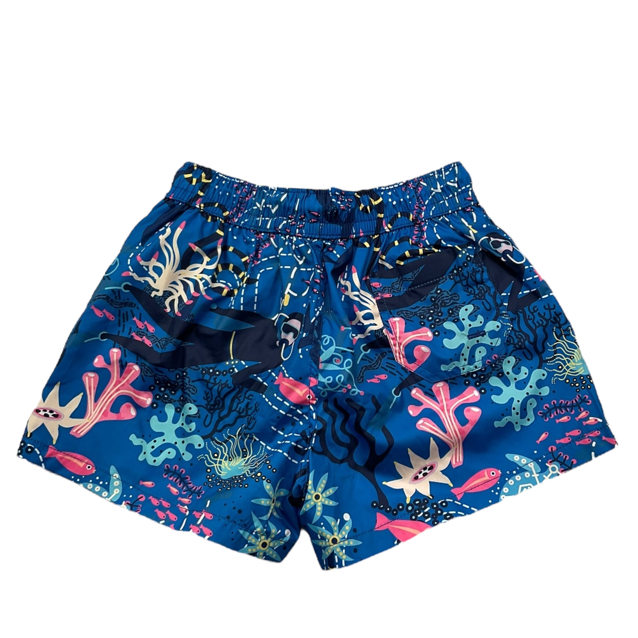 Island Coco Costume Tinta Unita con Stampa Fantasia per Bambino ICJ9500 BLU ISLAND COCO 