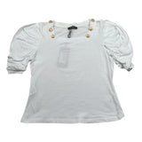 J'Aime' T-Shirt Girocollo tinta unita Bianco per Bambina 4522G BIANCO J'AIME' 