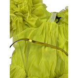 J'Aime' Abito Mezza Manica In Tulle tinta unita Verde per Bambina 4908G VERDE J'AIME' 