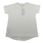 J'Aime' T-Shirt Girocollo tinta unita con Applicazioni Panna per Bambina 5036G PANNA J'AIME' 