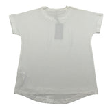 J'Aime' T-Shirt Girocollo tinta unita con Applicazioni Panna per Bambina 5036G PANNA J'AIME' 