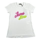 J'Aime' T-Shirt Girocollo tinta unita con Stampa Bianco per Bambina JG407825TS BIANCO J'AIME' 