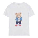 Jeckerson T-Shirt Girocollo Tinta Unita con Stampa per Bambino 520TJMBS25 BIANCO JECKERSON 
