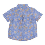 Jeckerson Camicia Mezza Manica Tinta Unita con Stampa per Neonato JN3424 AZZURRO JECKERSON 