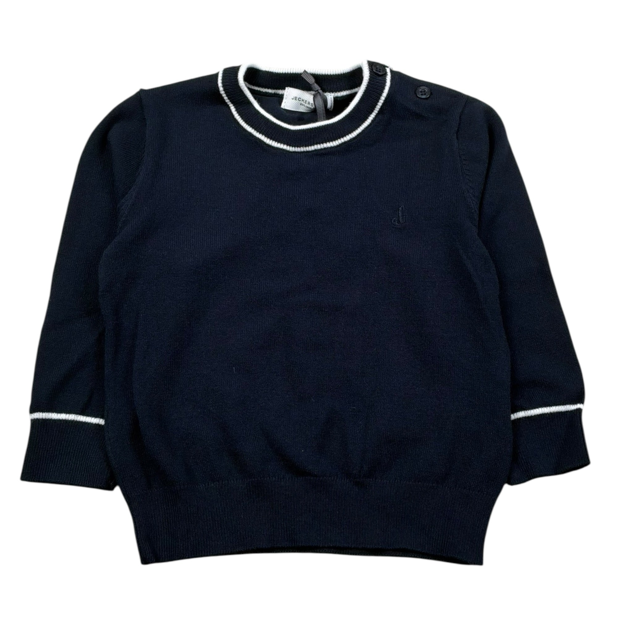 Jeckerson Maglia Girocollo Tinta Unita per Neonato JN4049 BLU JECKERSON 