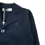 Jeckerson Cardigan Tinta Unita In Filo per Neonato JN4124 BLU JECKERSON 