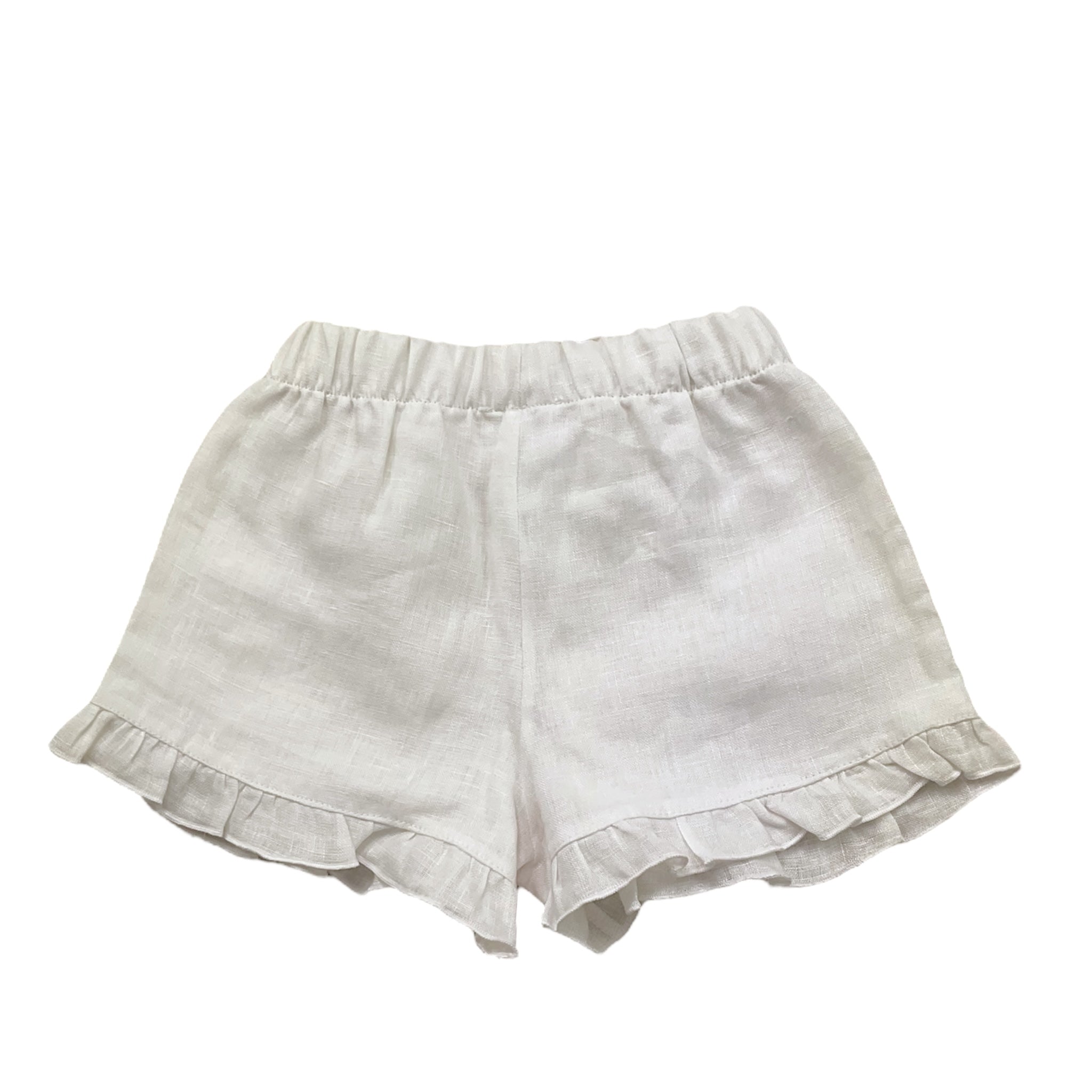J.O. Milano Short Tinta Unita con Elastico In Vita per Neonata 174D2 BIANCO J.O. MILANO 