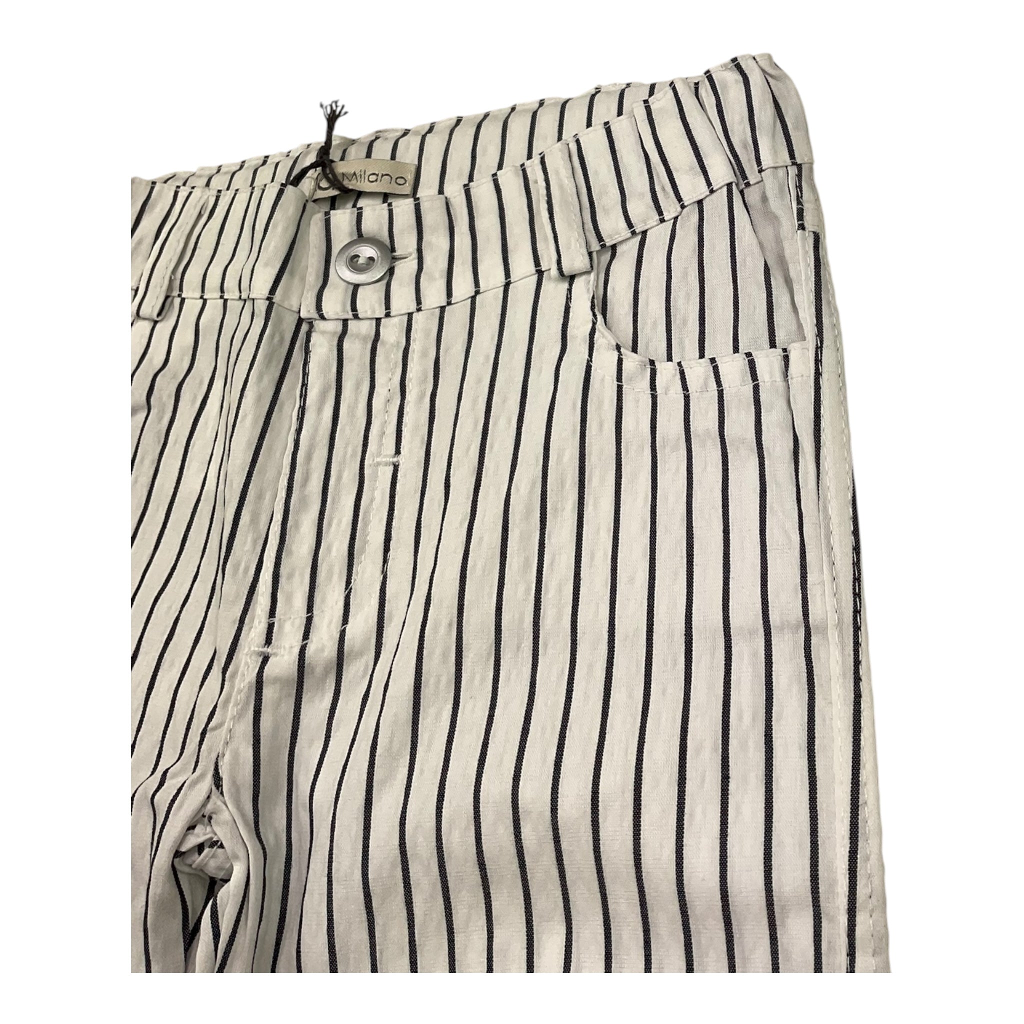J.O. Milano Pantalone Fantasia A Righe  per Bambino 174I1J BIANCO J.O. MILANO 