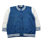 J.O. Milano Cardigan tinta unita con Maniche In Contrasto Azzurro per Neonato 573M1N AZZURRO J.O. MILANO 
