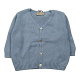 J.O. Milano Cardigan Tinta Unita Scollo A V per Neonato 573Z2 AZZURRO J.O. MILANO 