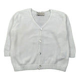 J.O. Milano Cardigan Tinta Unita Scollo A V per Neonato 573Z2 BIANCO J.O. MILANO 
