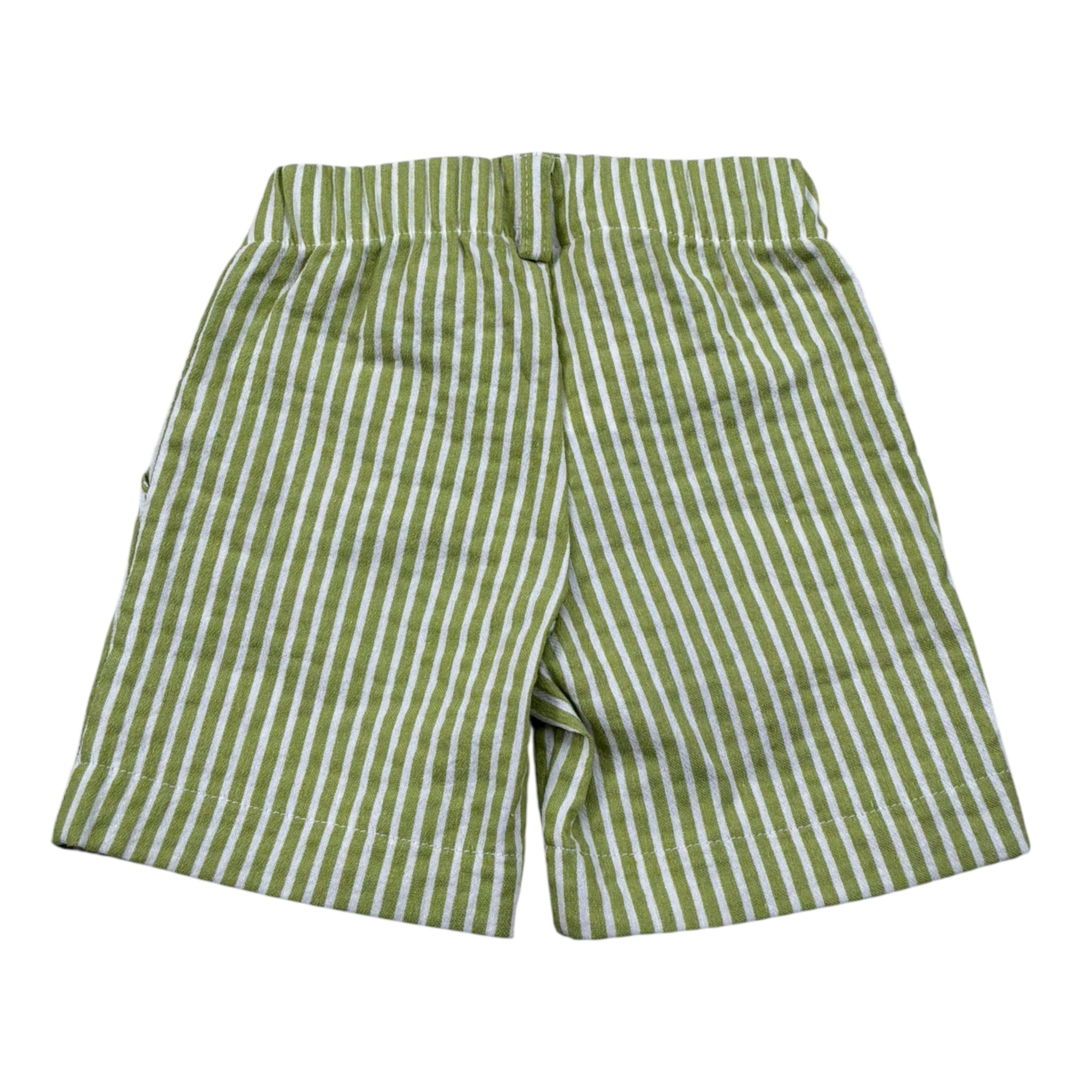 J.O. Milano Bermuda Fantasia A Righe con Elastico In Vita Verde per Neonato 574M1X VERDE J.O. MILANO 