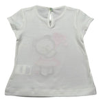 J.O. Milano T-Shirt Girocollo tinta unita con Ricamo Bianco per Neonata 576F3 BIANCO J.O. MILANO 