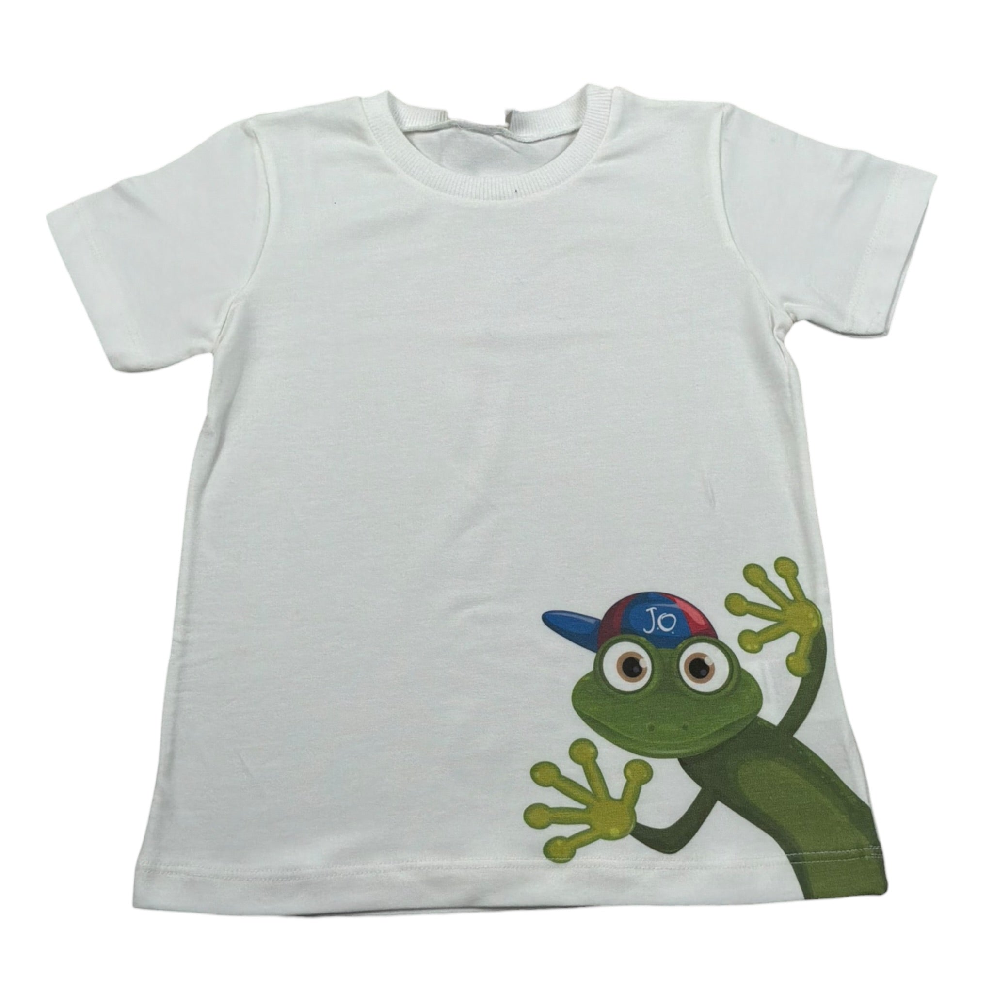 J.O. Milano T-Shirt Girocollo tinta unita con Stampe Panna per Neonato 576N2 PANNA J.O. MILANO 