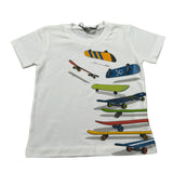 J.O. Milano T-Shirt Girocollo tinta unita con Stampe Panna per Neonato 576N3 PANNA J.O. MILANO 