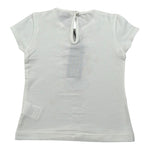 J.O. Milano T-Shirt Girocollo Tinta Unita con Stampa per Neonata 576O1 BIANCO J.O. MILANO 