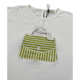 J.O. Milano T-Shirt Girocollo tinta unita con Stampa Bianco per Neonata 576P5N BIANCO J.O. MILANO 
