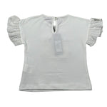 J.O. Milano T-Shirt Girocollo tinta unita con Stampa Bianco per Neonata 576P5N BIANCO J.O. MILANO 