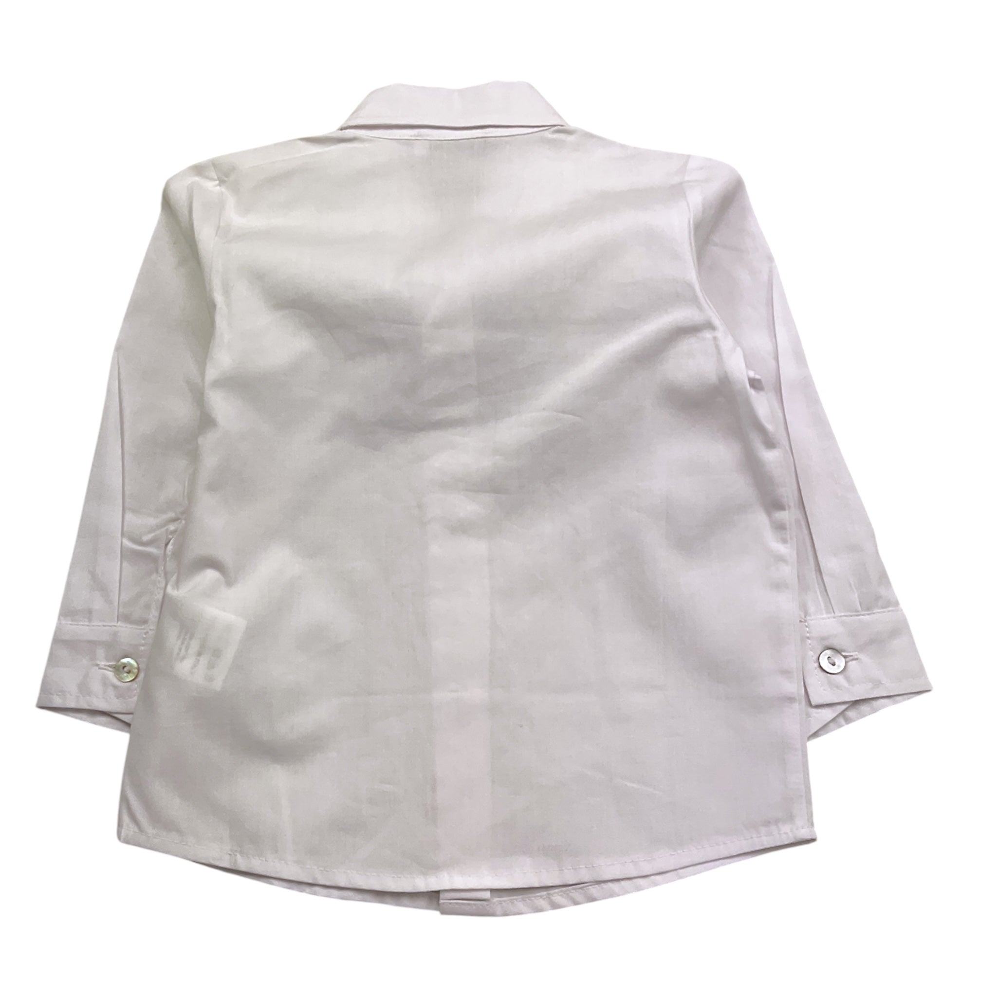 J.O. Milano Camicia Tinta Unita Manica Lunga  per Neonato FJFJ BIANCO J.O. MILANO 