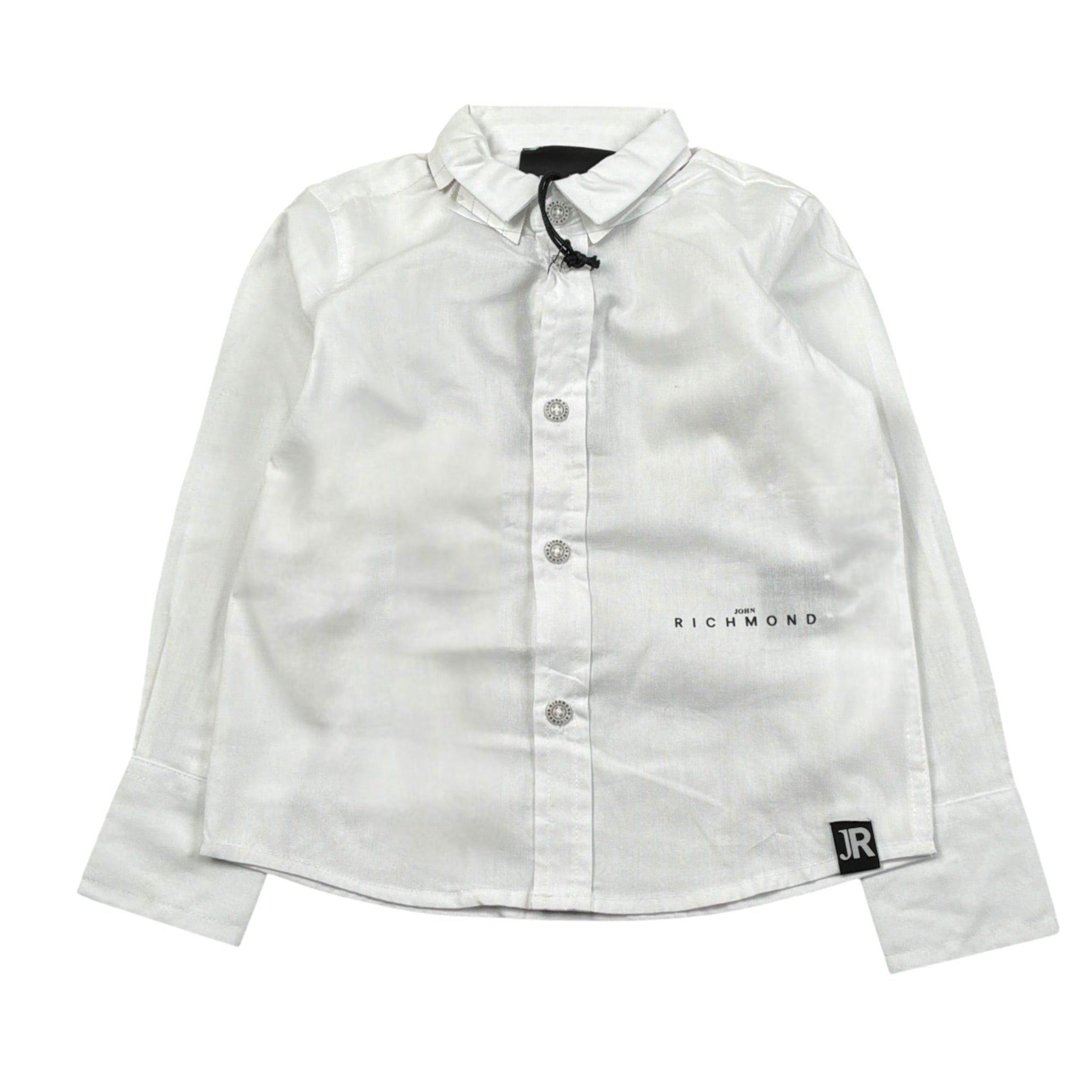 John Richmond Camicia tinta unita con Logo Bianco per Neonato RBP23054CA BIANCO JOHN RICHMOND 