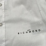 John Richmond Camicia tinta unita con Logo Bianco per Neonato RBP23054CA BIANCO JOHN RICHMOND 