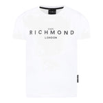 John Richmond T-Shirt Girocollo Tinta Unita con Stampa per Bambino RBP25003TSXX BIANCO JOHN RICHMOND 