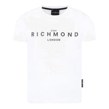 John Richmond T-Shirt Girocollo Tinta Unita con Stampa per Bambino RBP25003TSXX BIANCO JOHN RICHMOND 