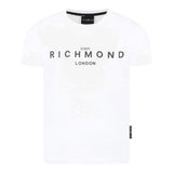 John Richmond T-Shirt Girocollo tinta unita con Stampa Bianco per Bambino RBP25003TSXXX BIANCO JOHN RICHMOND 