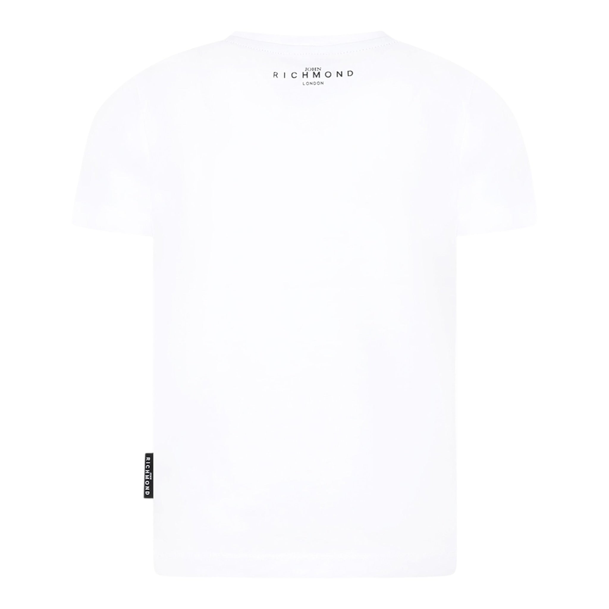 John Richmond T-Shirt Girocollo tinta unita con Stampa Bianco per Bambino RBP25003TSXXX BIANCO JOHN RICHMOND 
