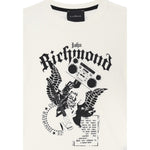 John Richmond T-Shirt Girocollo Tinta Unita con Stampa per Neonato RBP25058TSX PANNA JOHN RICHMOND 