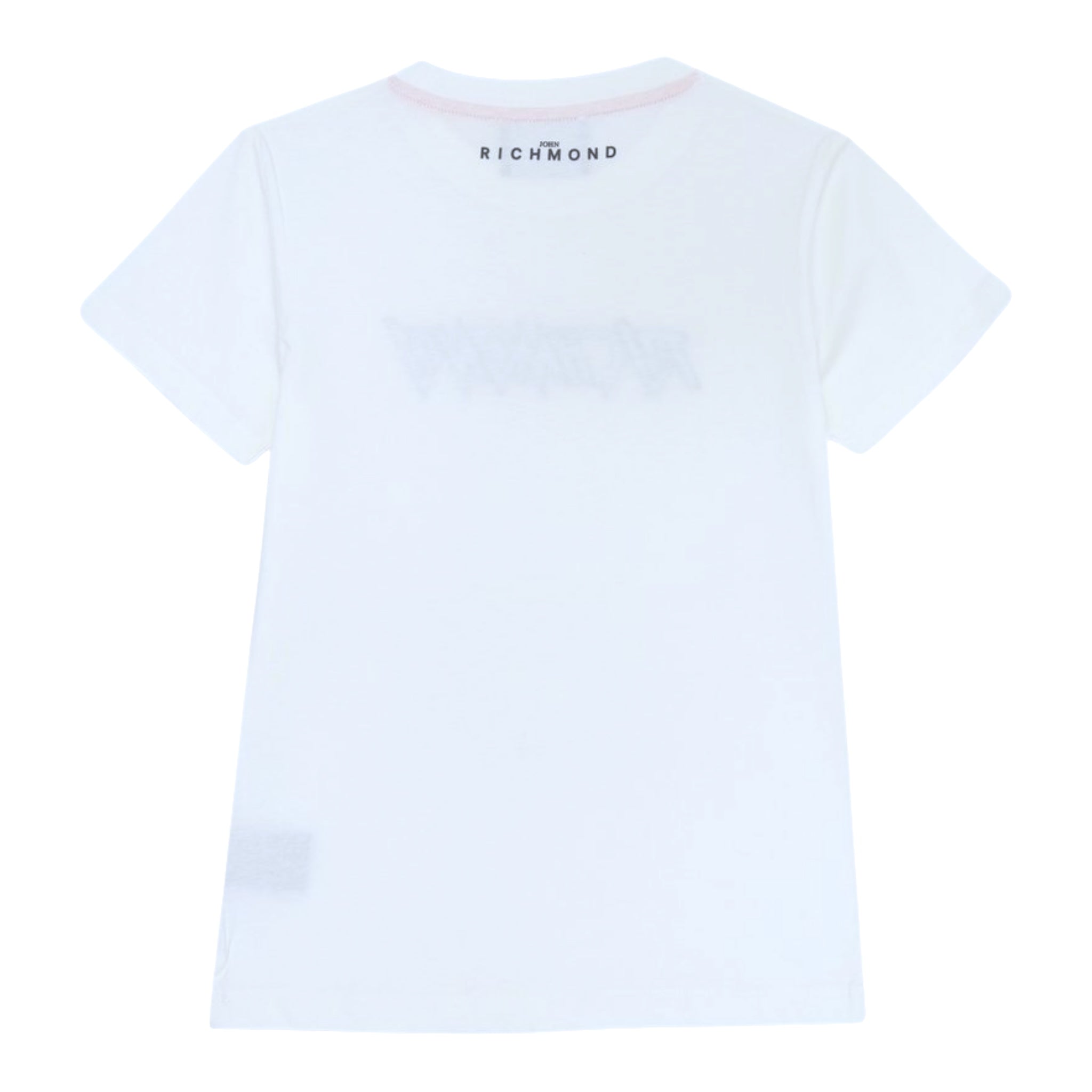 John Richmond T-Shirt Girocollo Tinta Unita con Stampa per Bambino RBP25071TS BIANCO JOHN RICHMOND 