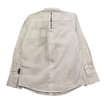 John Richmond Camicia Manica Lunga Tinta Unita con Logo per Bambino RBP25095CA BIANCO JOHN RICHMOND 