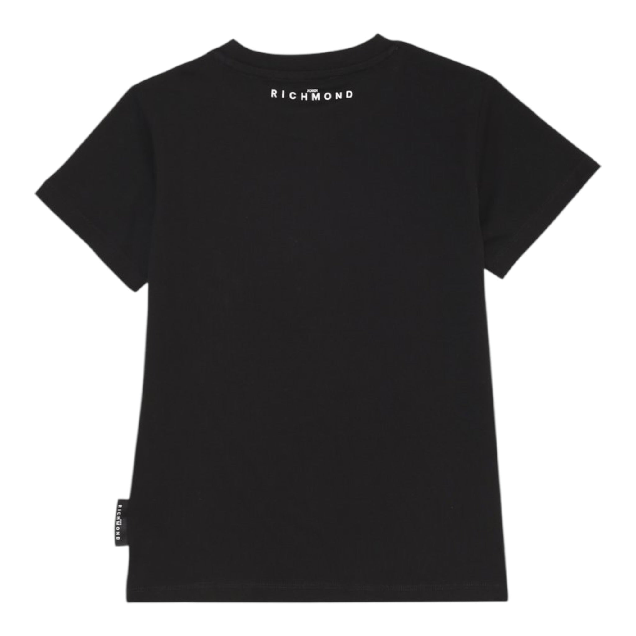 John Richmond T-Shirt Tinta Unita con Stampa per Bambino RBP25170TSX NERO JOHN RICHMOND 