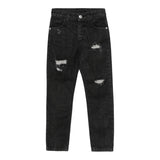 John Richmond Jeans Tinta Unita con Girovita Regolabile per Bambino RBP25181JE NERO JOHN RICHMOND 