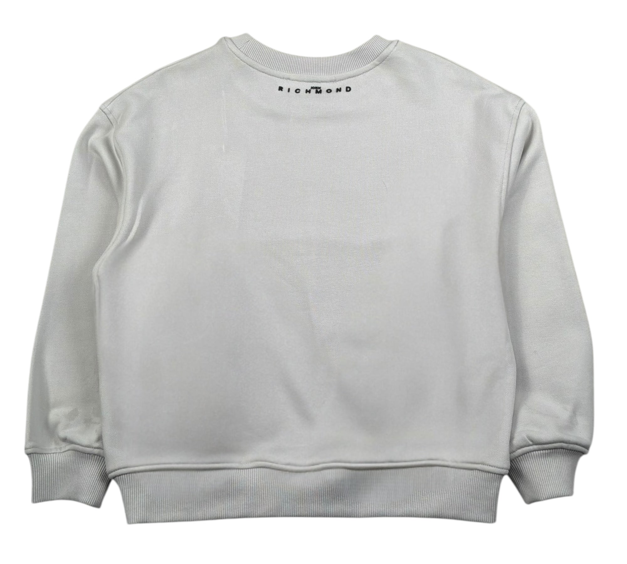 John Richmond Felpa Chiusa Girocollo Tinta Unita con Stampa per Bambino RBP26002FE GRIGIO JOHN RICHMOND 