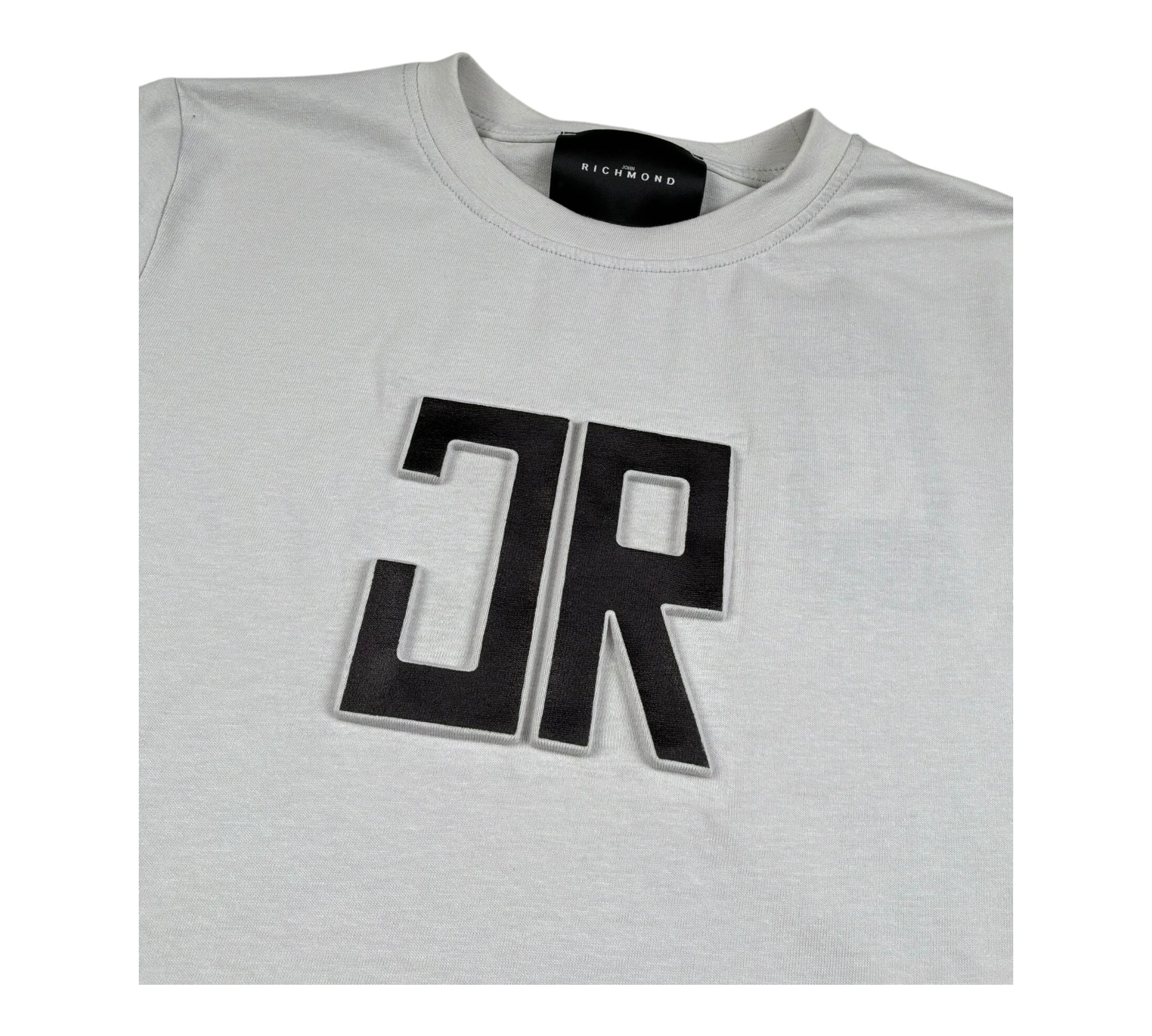 John Richmond T-Shirt Girocollo Tinta Unita con Logo per Bambino RBP26004TS GRIGIO JOHN RICHMOND 