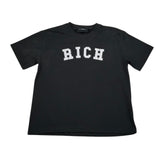 John Richmond T-Shirt Girocollo Tinta Unita con Stampa per Bambino RBP26012TS NERO JOHN RICHMOND 