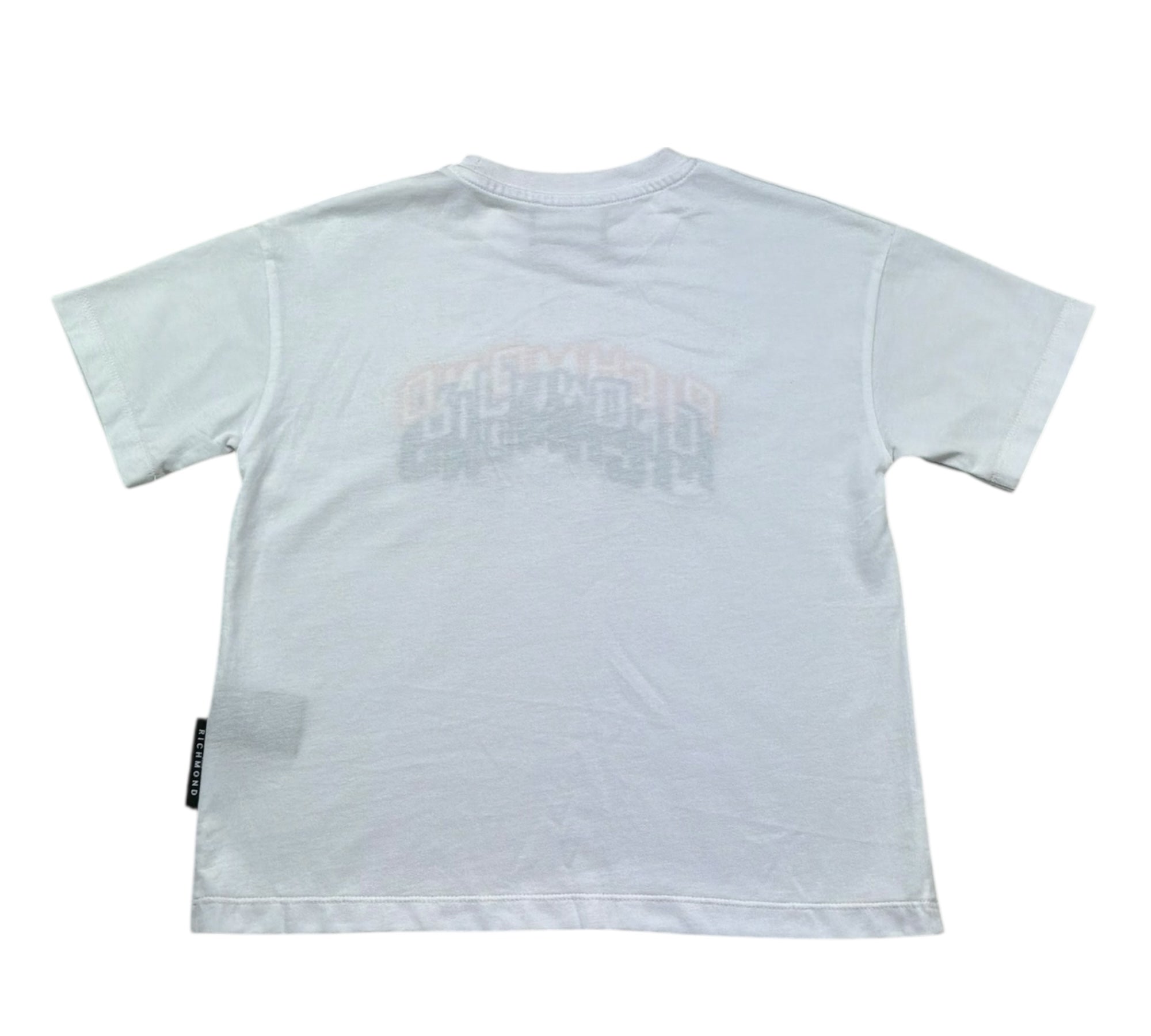 John Richmond T-Shirt Girocollo Tinta Unita con Logo per Bambino RBP26045TS BIANCO JOHN RICHMOND 