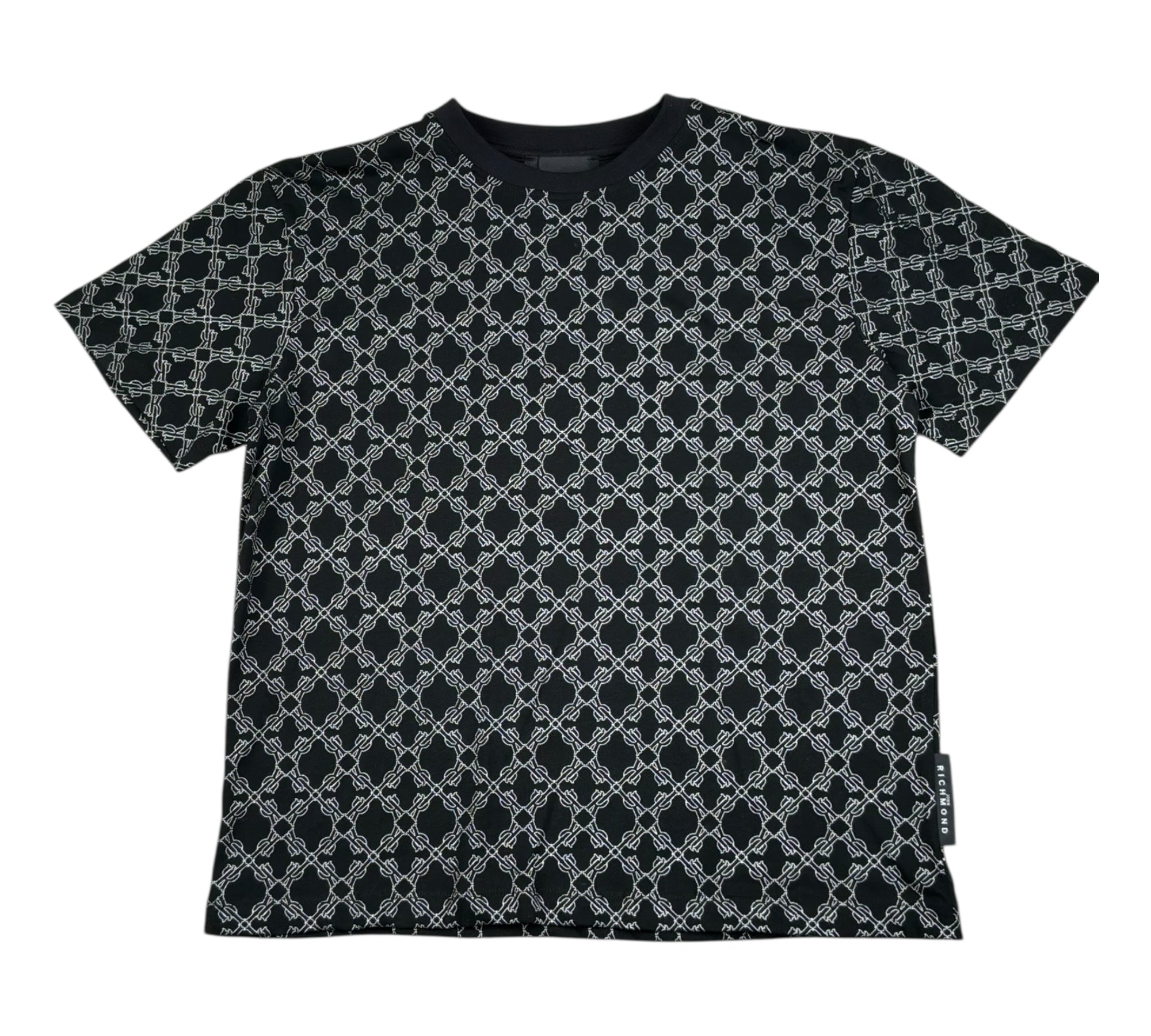 John Richmond T-Shirt Girocollo Tinta Unita per Bambino RBP26076TS NERO JOHN RICHMOND 