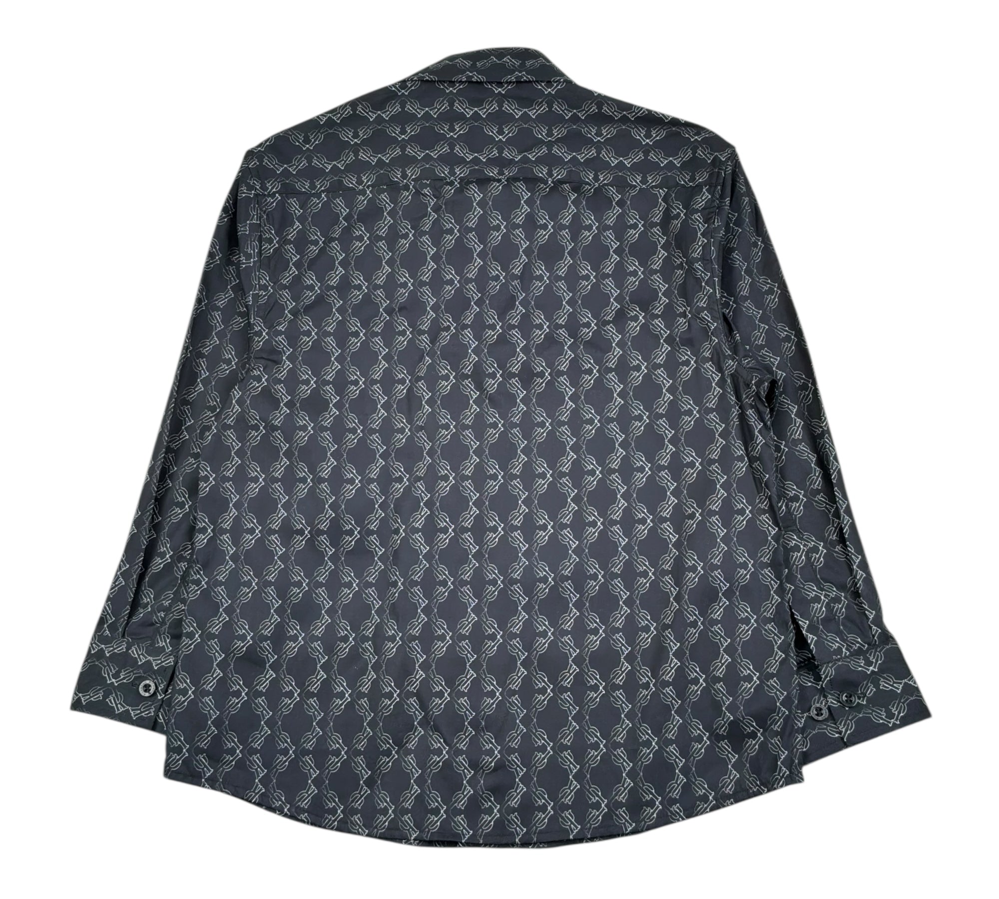 John Richmond Camicia Manica Lunga Tinta Unita per Bambino RBP26098CA NERO JOHN RICHMOND 