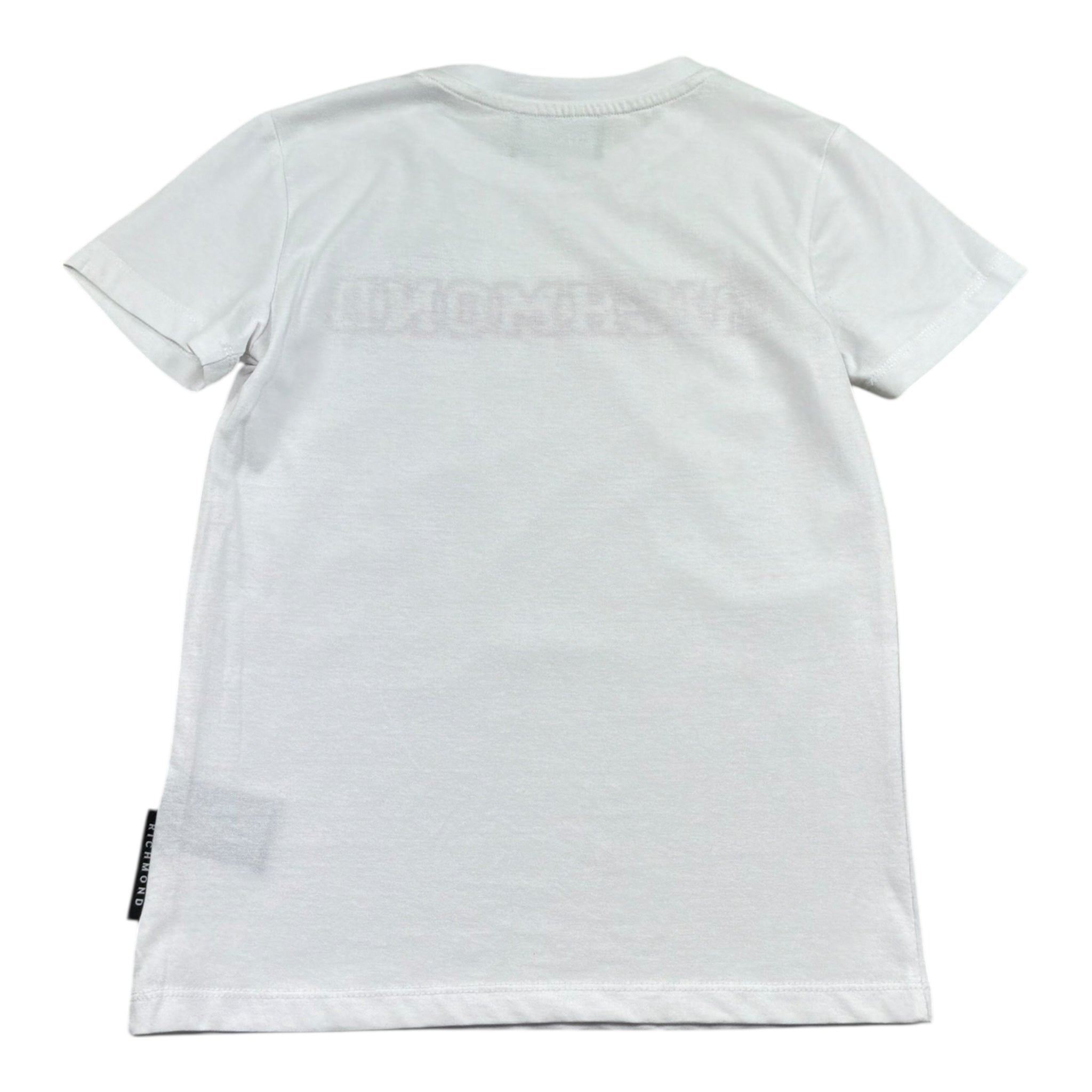 John Richmond T-Shirt Girocollo Tinta Unita con Stampa per Bambino RBP26114TS BIANCO JOHN RICHMOND 