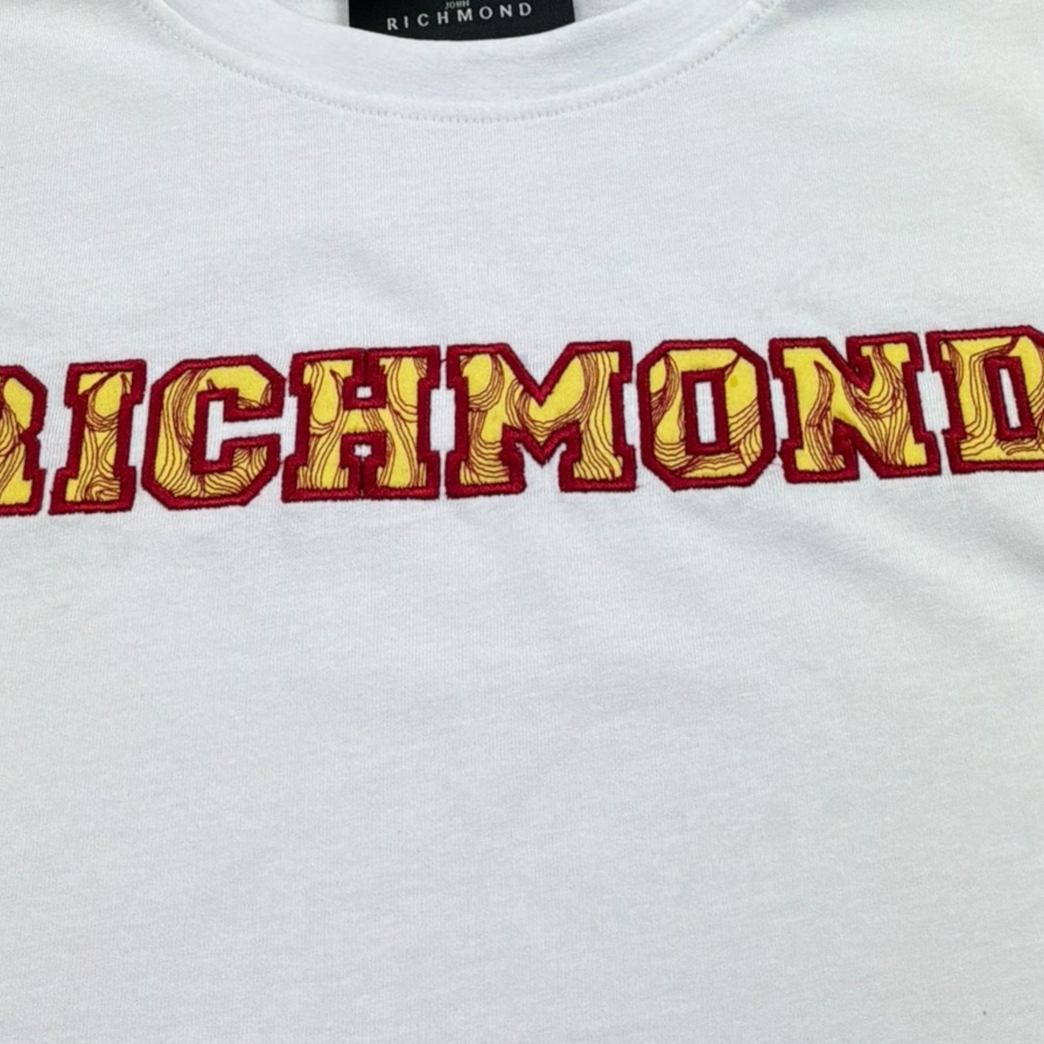 John Richmond T-Shirt Girocollo Tinta Unita con Stampa per Bambino RBP26114TS BIANCO JOHN RICHMOND 