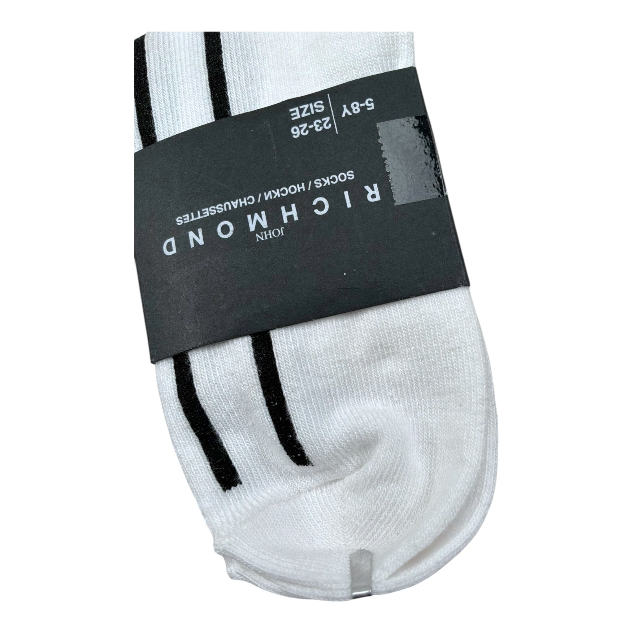 John Richmond Calzini Tinta Unita con Logo per Bambino RBP26117CZ BIANCO JOHN RICHMOND 