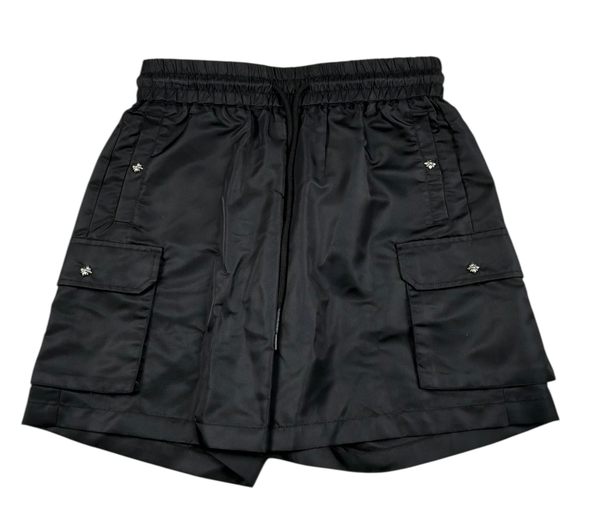 John Richmond Bermuda Tinta Unita con Elastico In Vita per Bambino RBP26152BE NERO JOHN RICHMOND 